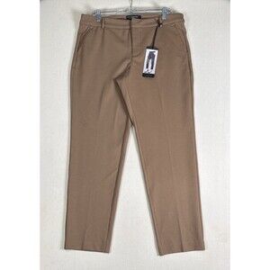Liverpool Women's Kelsey Knit Trouser Soft Stretch Ankle Pants Sz 12 Tan Maple
